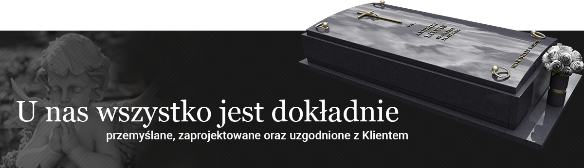 Nagrobek granitowy w Elblągu